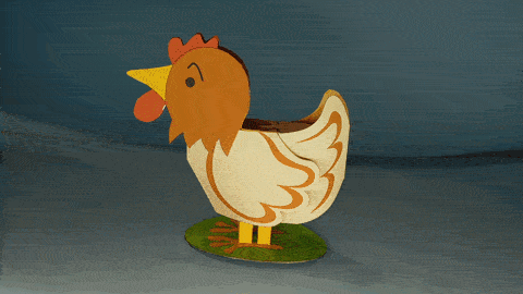Egg Laying Chicken GIF.gif