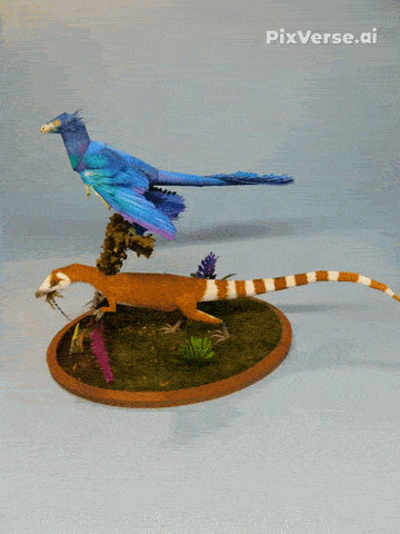 Sinosauropteryx a Microraptor GIF.gif Sinosauropteryx a Microraptor GIF.gif