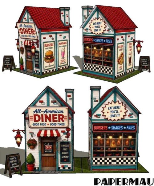 amaerican diner papercraft by papermau 002.JPG amaerican diner papercraft by papermau 002.JPG