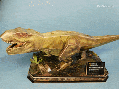 3D Puzzle tyranosaurus  GIF.gif