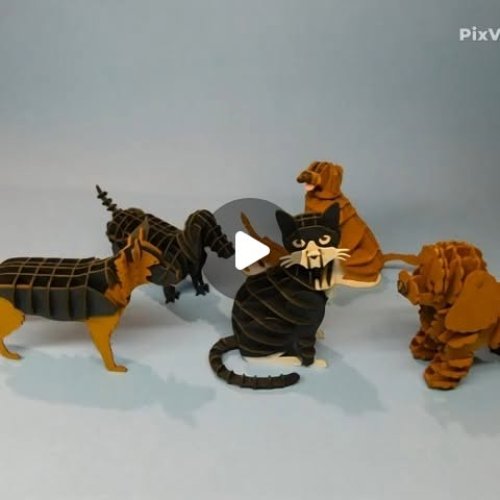 Mike Zax on Instagram: "...some of my 3D puzzles don't like it much... :-)  AI video"