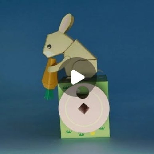 Mike Zax on Instagram: "Rabbit paper automata"