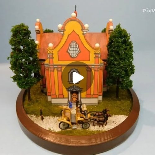 Mike Zax on Instagram: "Castle Chapel  AI video  paper model"